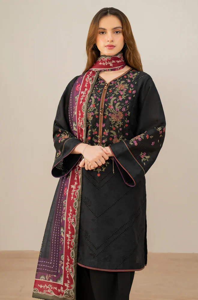 Maria B - 3PC Lawn ChickenKari Embroidered Suit - UPBF049