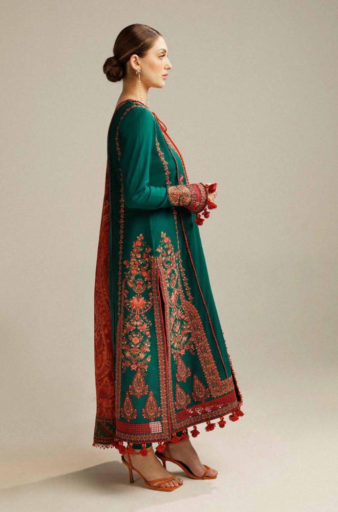 Hussain Rehar - 3PC Lawn Embroidered Suit -UPQZ047