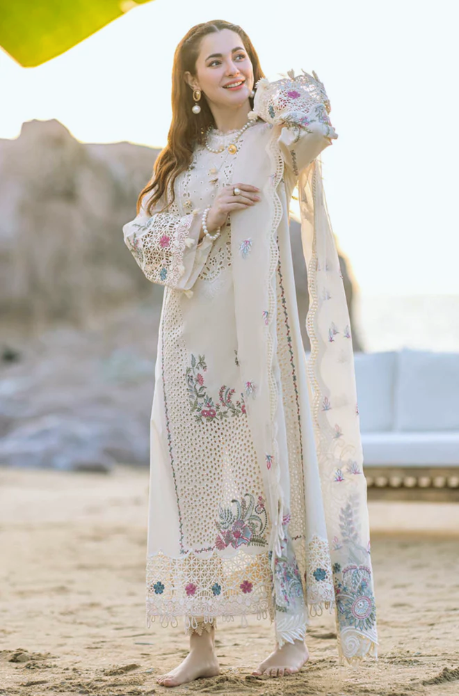 3 Piece - Lawn Chicken Kari Embroidered Suit - UPF008