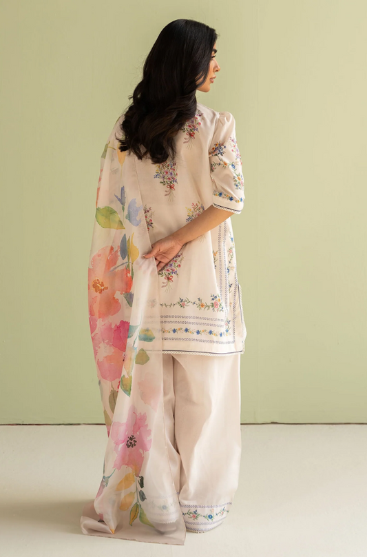 Coco by Zara Shahjahan - 3PC Lawn Digital Printed Suit (Unstitched) - UH043