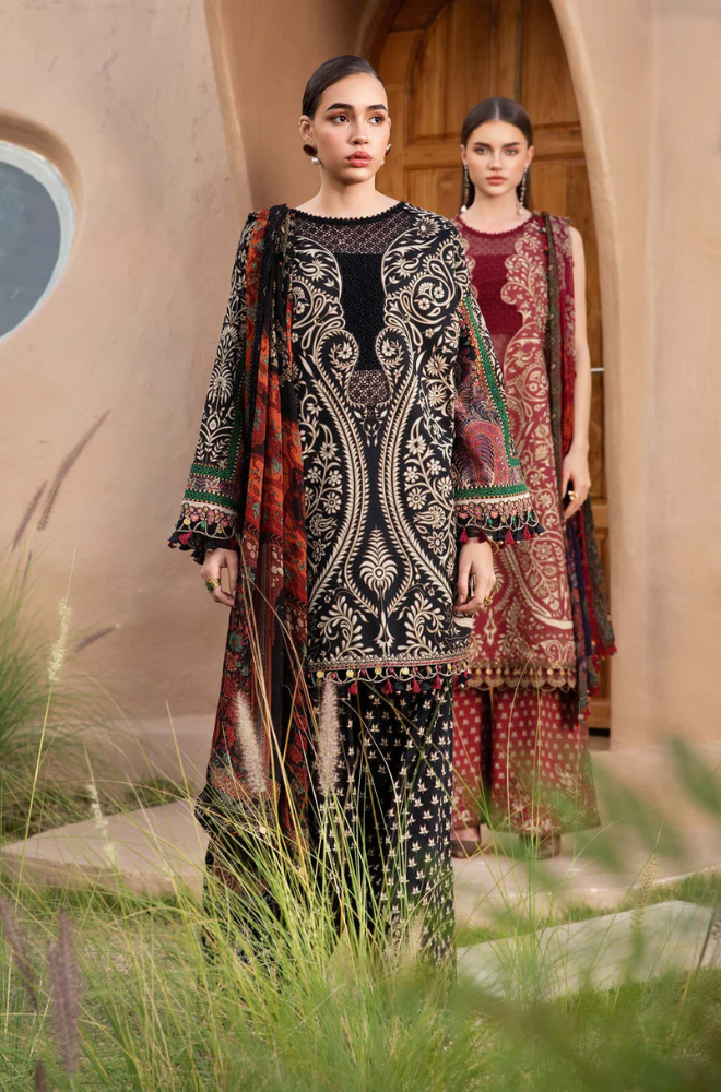 Maria.B - 3PC Lawn Digital Printed Suit (Unstitched) - UPHB0144