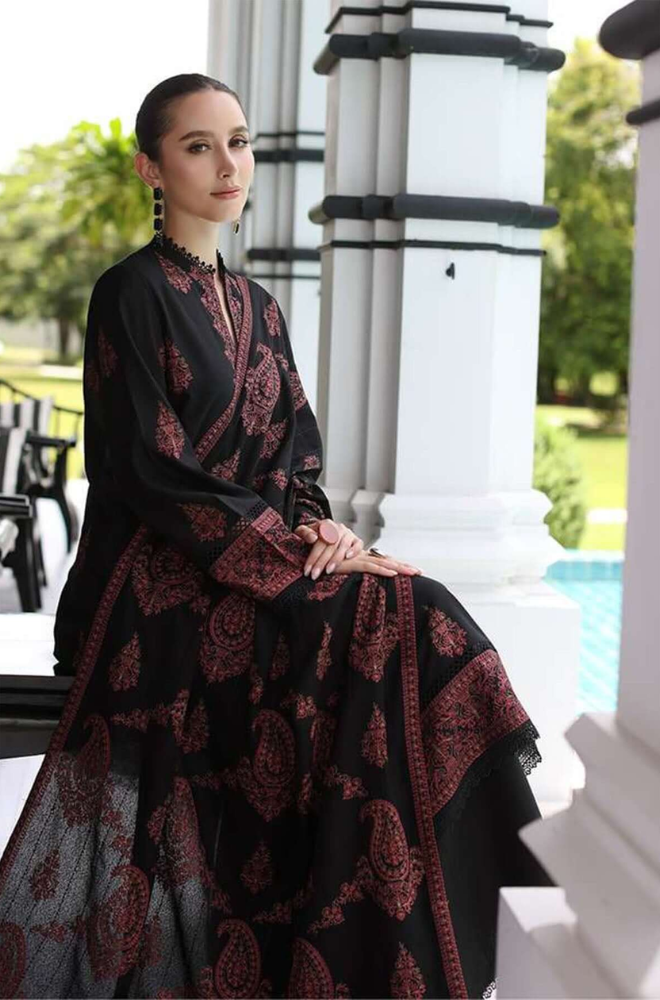 Bareeze - 3PC Unstitched Dhanak Embroidered Suit - UH240