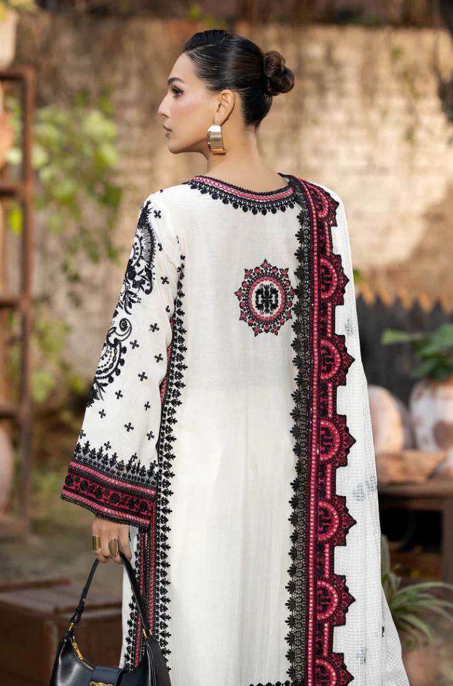 Azure - 3PC Unstitched Dhanak Embroidered Suit - US124