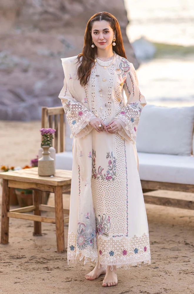 3 Piece - Lawn Chicken Kari Embroidered Suit - UPF008
