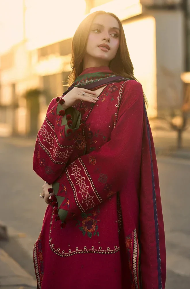 Charizma - 3PC Unstitched Lawn Embroidered Suit - UA290