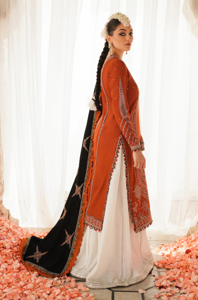 Hussain Rehar - 3PC Unstitched Dhanak Embroidered Suit - US230
