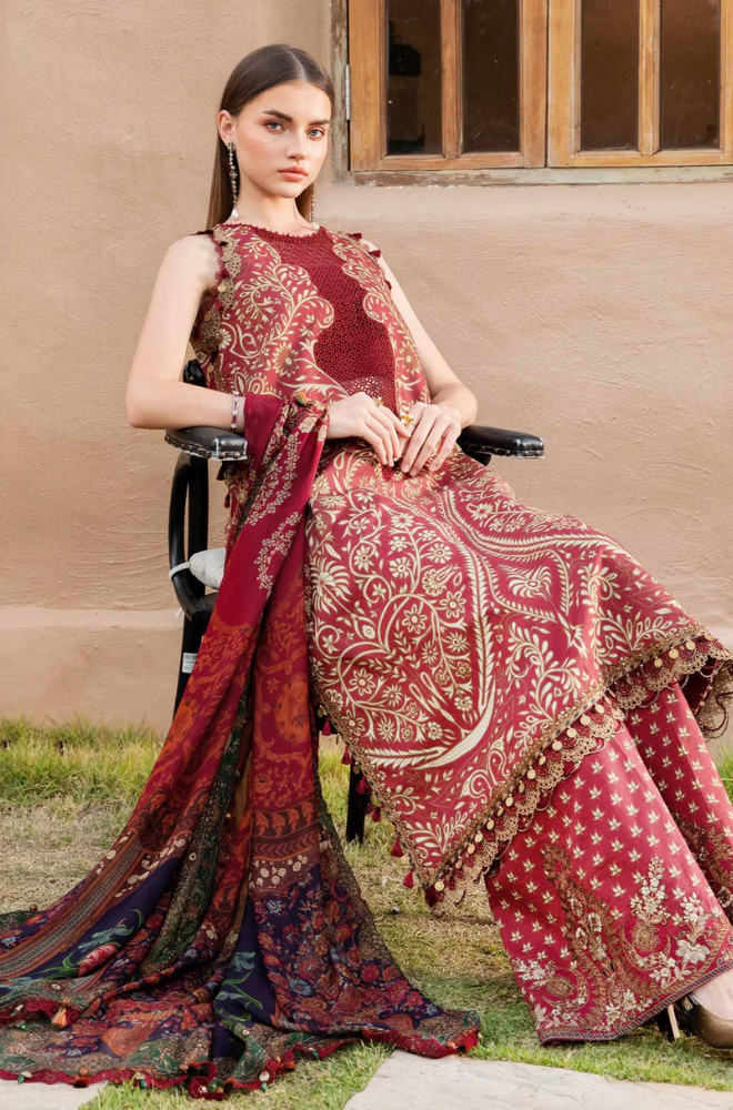 Maria.B - 3PC Lawn Digital Printed Suit (Unstitched) - UPHB0143