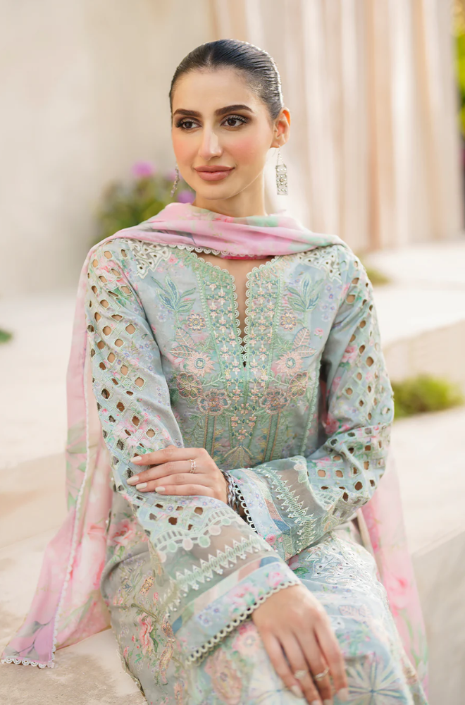 Iznik- 3PC Lawn Digital Printed Suit - UPD044