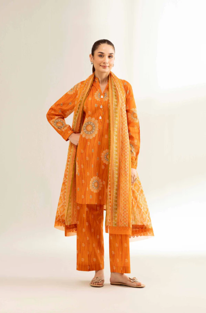 Nishat- 3PC Lawn Digital Printed Suit (Unstitched) - UH0173