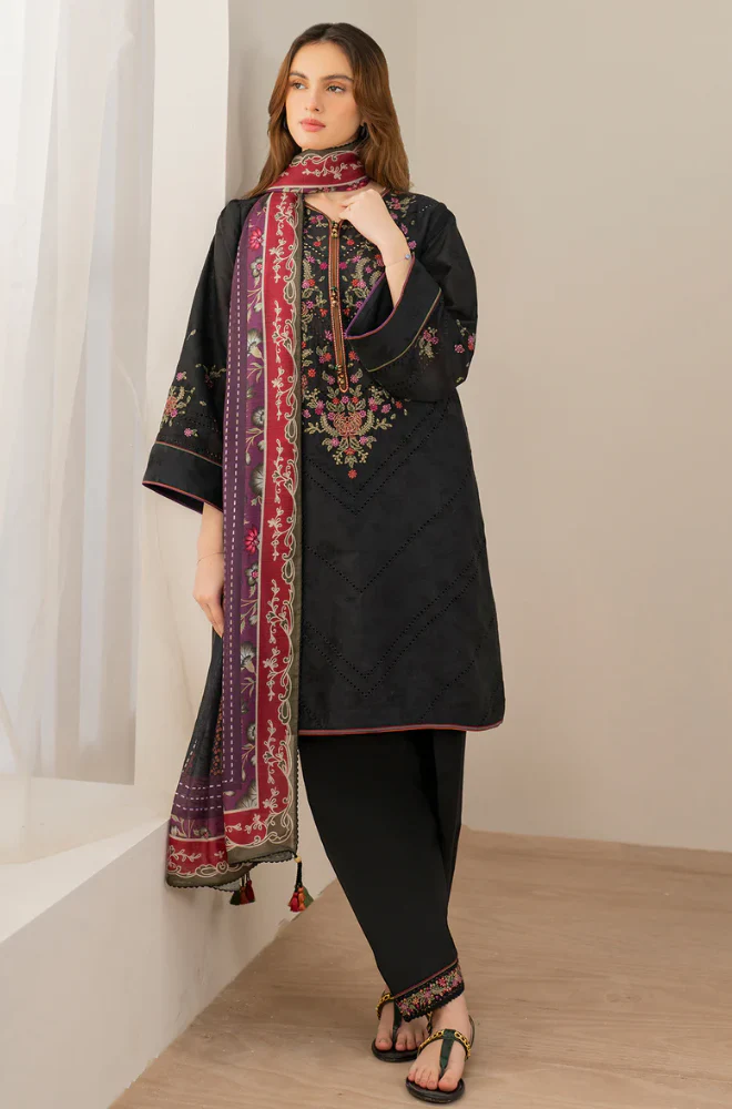 Maria B - 3PC Lawn ChickenKari Embroidered Suit - UPBF049