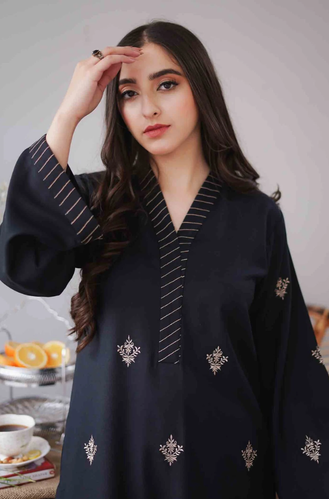 Asling - 3PC Unstitched Dhanak Embroidered Suit - UH163