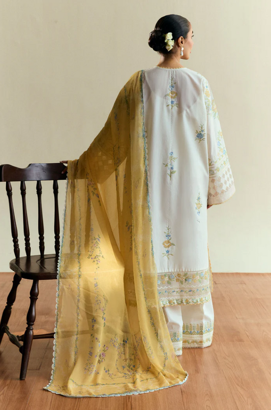 Coco by Zara Shahjahan- 3PC Unstitched Dhanak Embroidered Suit - US135