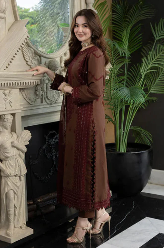 Asim Jofa - 3PC Lawn Embroidered Dress -UPHB056