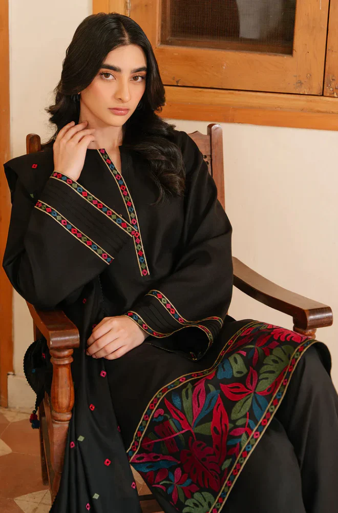 Jazmin - 3PC Lawn Embroidered Suit (Unstitched) -UPF058