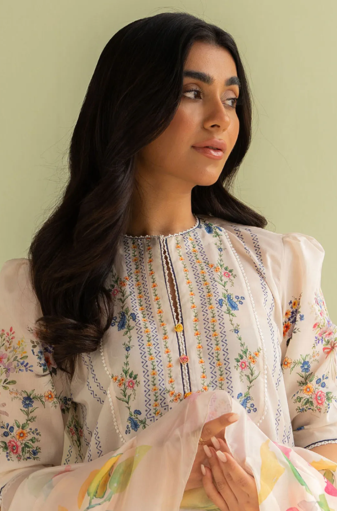 COCO by Zara Shahjahan - 3PC Lawn Digital Printed Suit-UPHB043