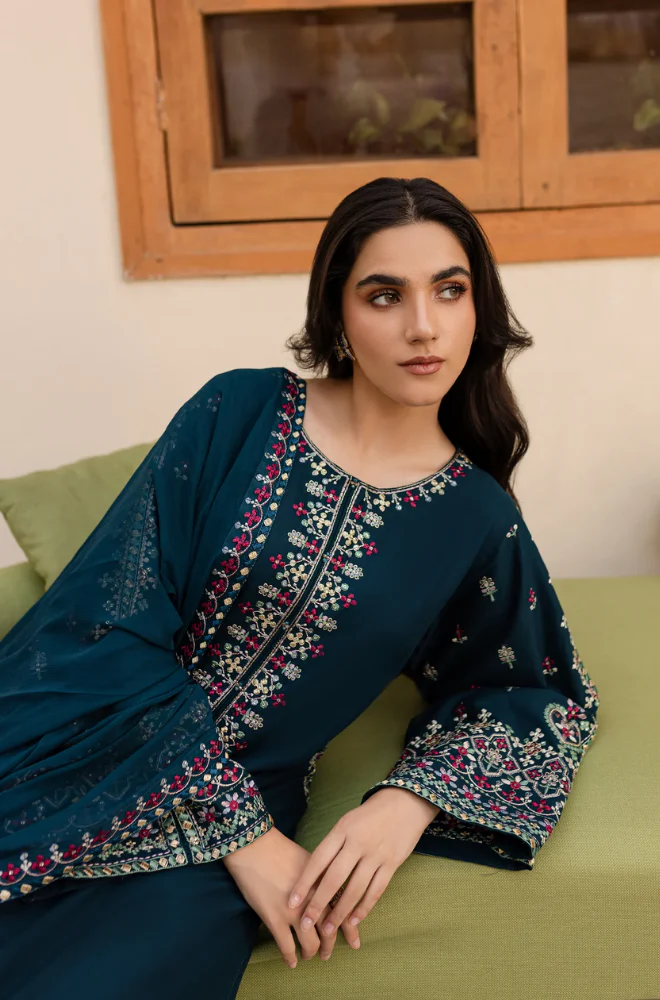 3 Piece - Lawn Embroidered Suit - UPF007