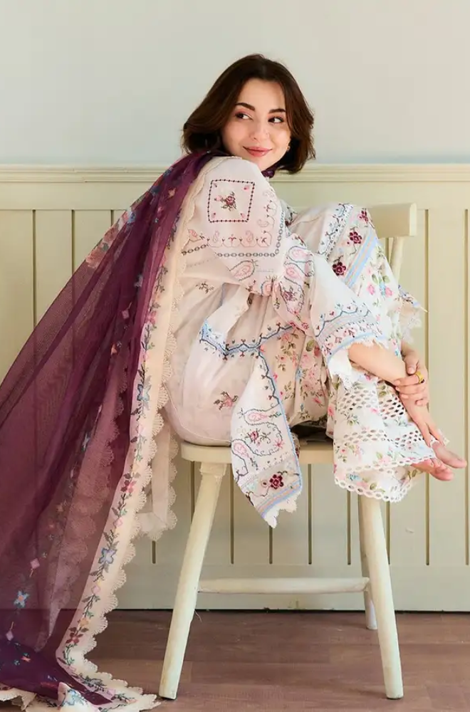 Coco by Zara Shahjahan - 3PC Lawn Digital Printed Suit (Unstitched) - UH050