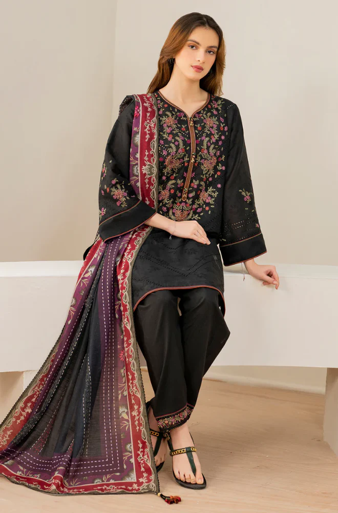 Maria B - 3PC Lawn ChickenKari Embroidered Suit - UPBF049