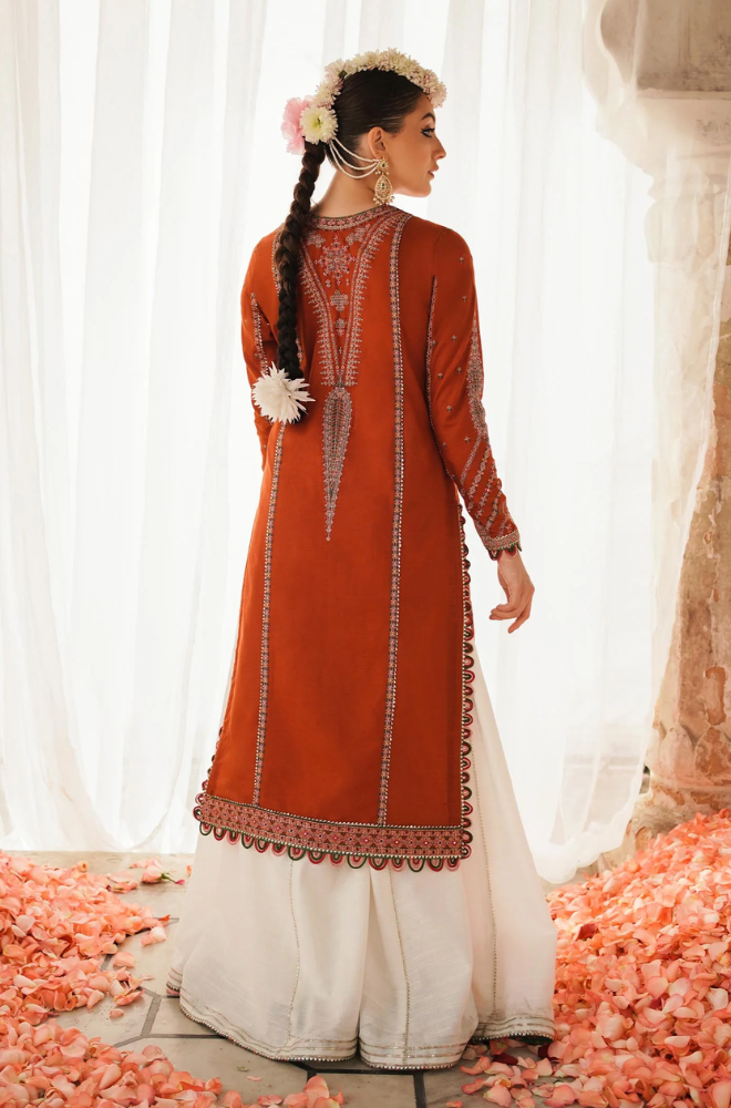 Hussain Rehar - 3PC Unstitched Dhanak Embroidered Suit - US230