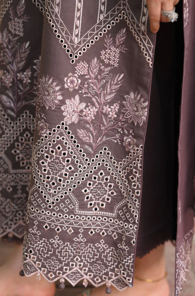 Sapphire - 3PC Unstitched Dhanak Embroidered Suit - UH237