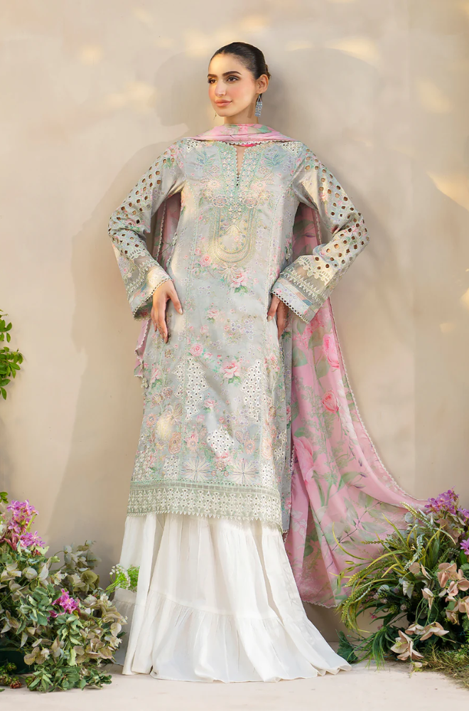 Iznik- 3PC Lawn Digital Printed Suit - UPD044