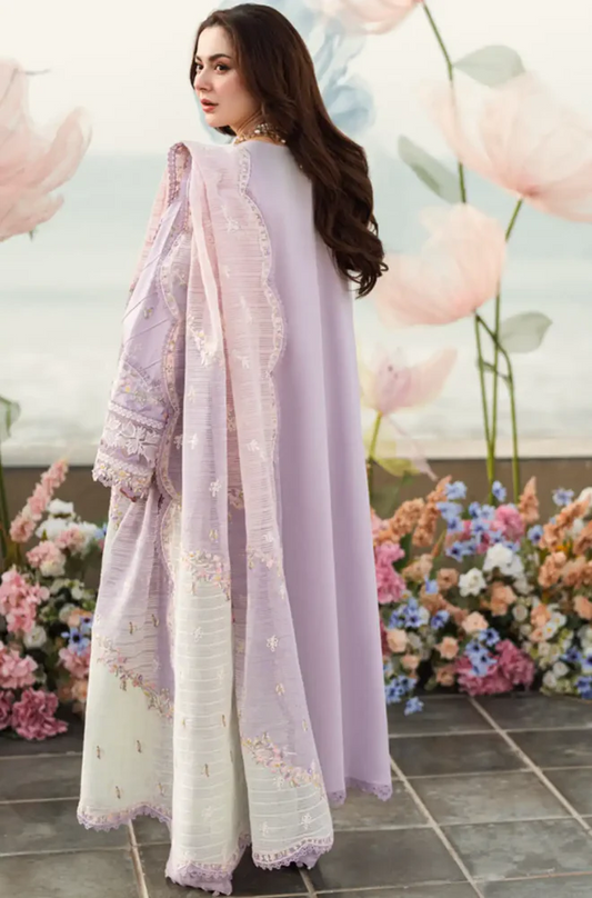 Qalamkar - 3PC Lawn ChickenKari Embroidered Suit (Unstitched) - UF081