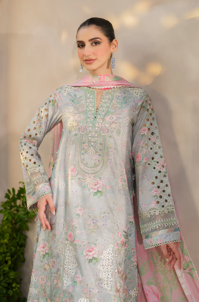 Iznik- 3PC Lawn Digital Printed Suit - UPD044