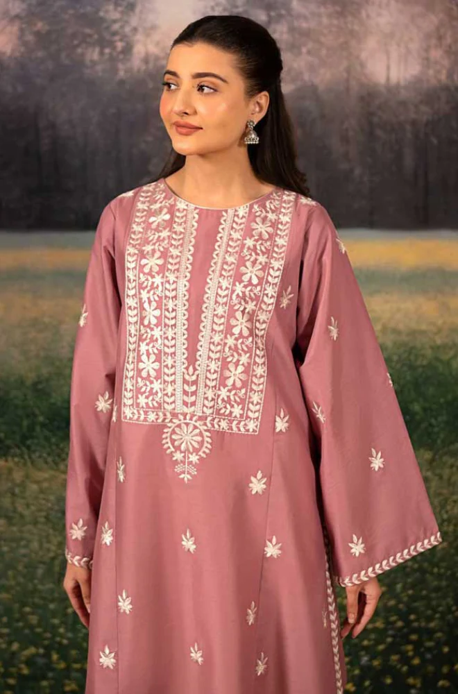Urge - 3PC Unstitched Dhanak Embroidered Suit - UH248