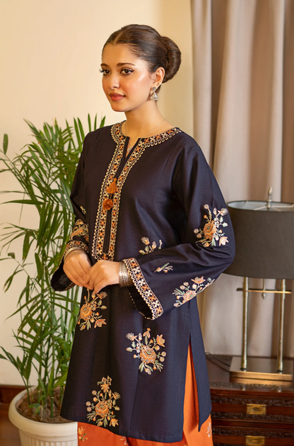 Urge - 2PC Dhanak Embroidered Suit (Unstitched) - UH327