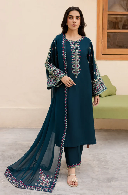 3 Piece - Lawn Embroidered Suit - UPF007