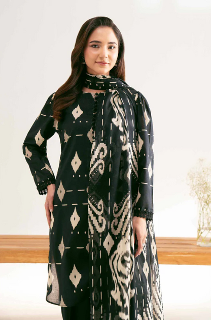 Nishat- 3PC Lawn Digital Printed Suit (Unstitched) - UH0170