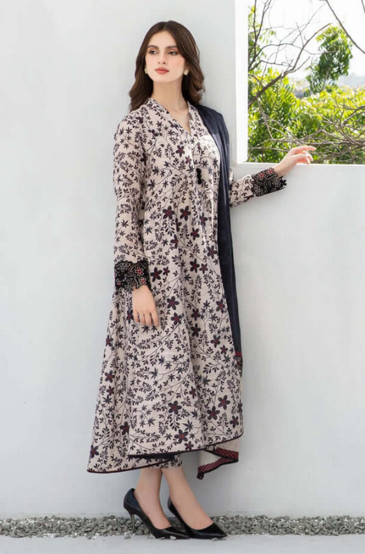 3PC- Lawn Digital Printed Suit-UPHB061