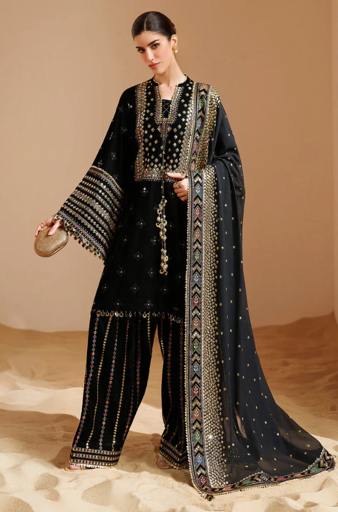 Jazmin  - 3PC Unstitched Lawn Embroidered Suit - UA279