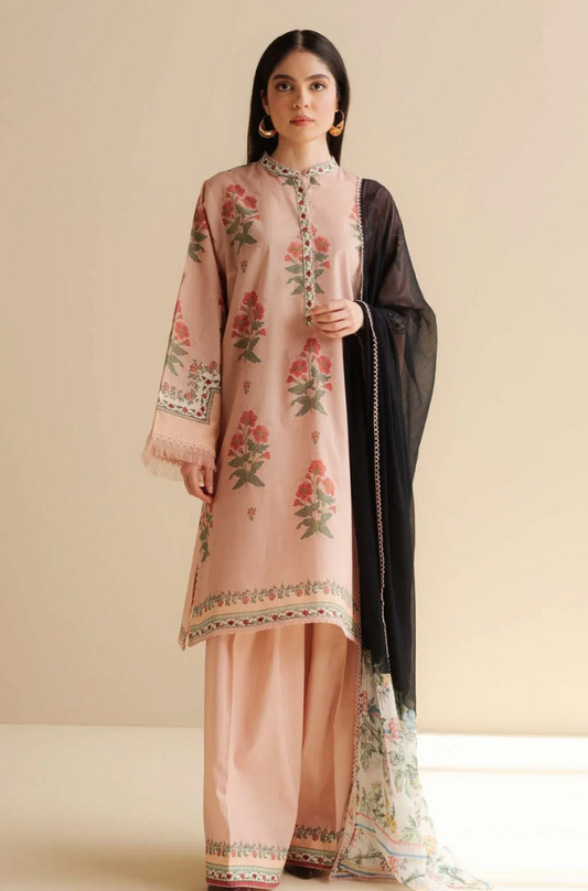 Coco by Zara Shahjahan -3PC Lawn Digital Printed Suit (Unstitched) - UPHB0147