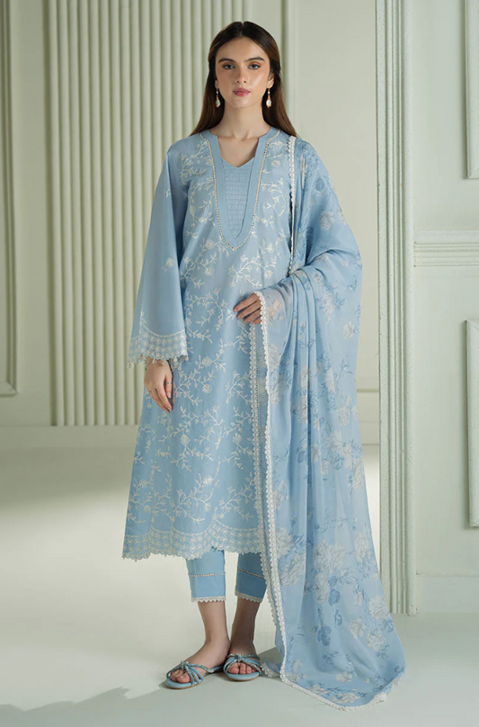 3 - Piece Lawn Embroidered Suit - UPS026