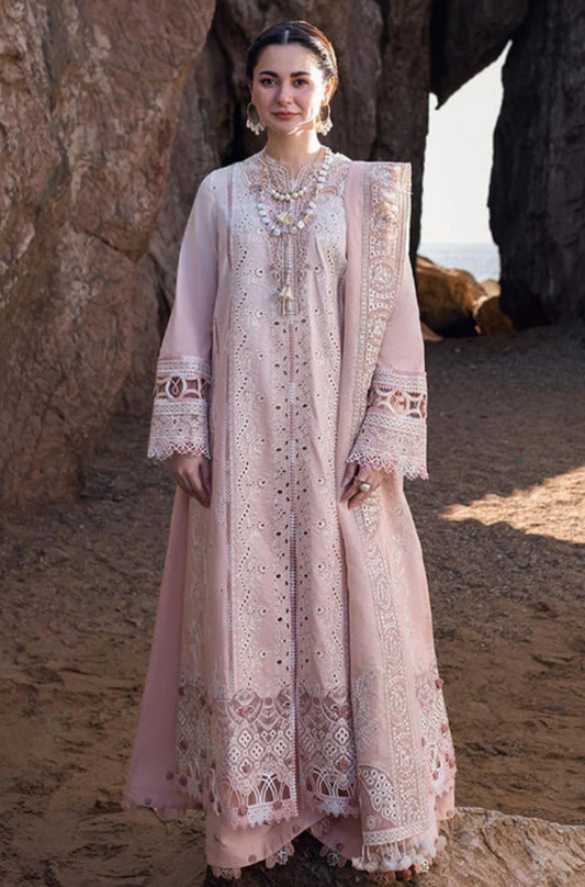 Qalamkar - 3PC Lawn ChickenKari Embroidered Suit (Unstitched) - UPFS086