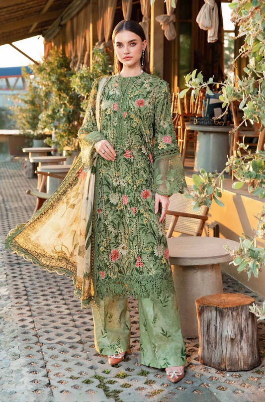 Maria.B - 3PC Lawn Digital Printed Suit (Unstitched) - UPHB0142