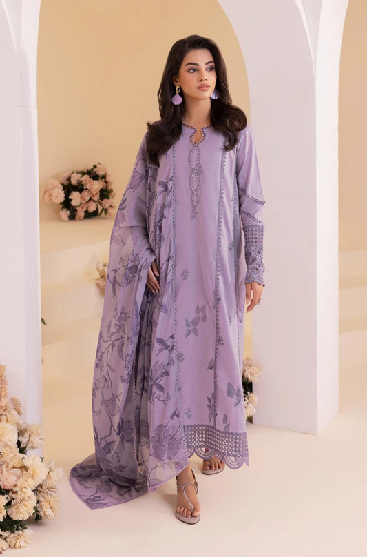 Iznik - 3PC Unstitched Dhanak Embroidered Suit - US150