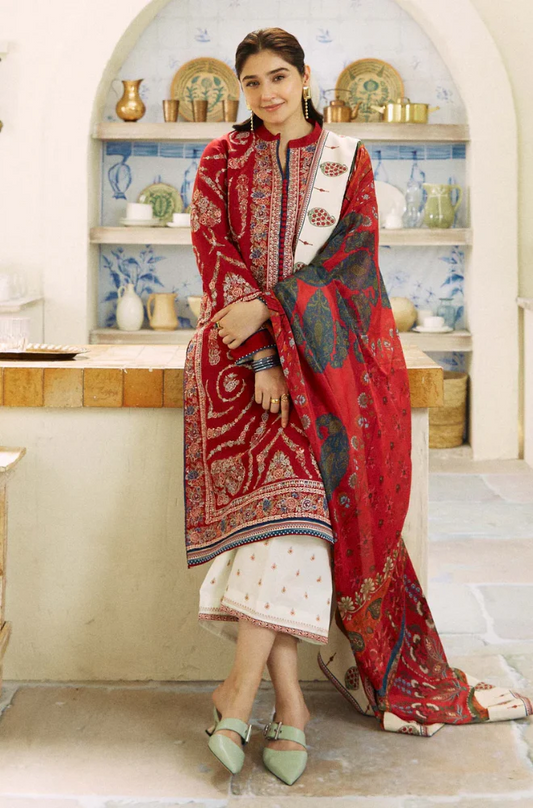 3 - Piece Lawn Embroidered Suit - UPA018