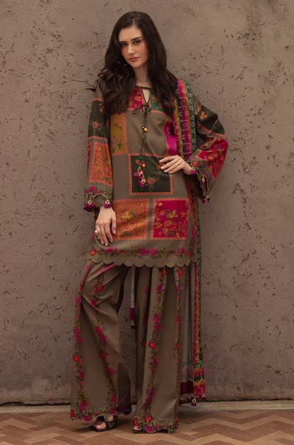 Charizma - 3PC Khaddar Digital Printed Suit (Unstitched) - UH301