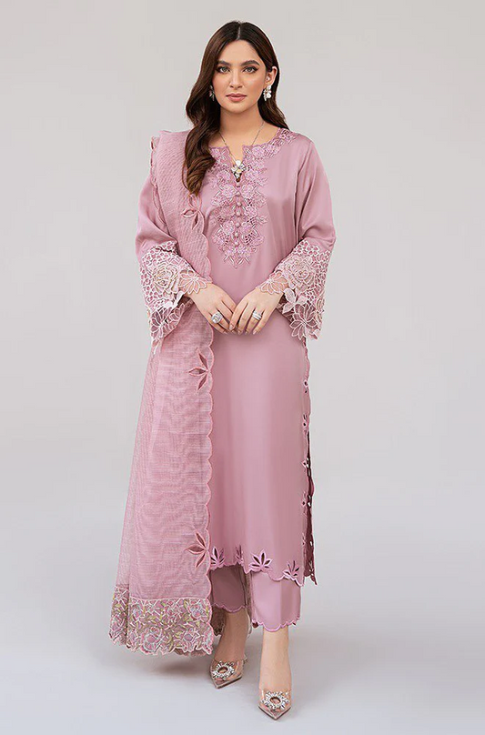 Nadia Farooqi - 3PC Lawn Embroidered Suit -UPBF057