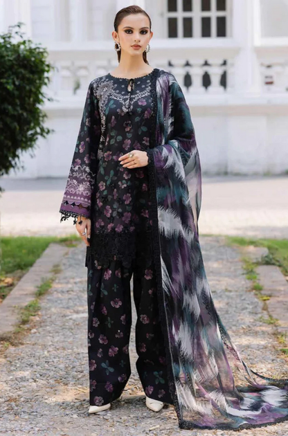 Baroque- 3PC Khaddar Digital Printed Suit (Unstitched) - UH303