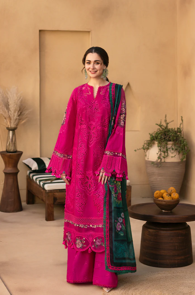 Saira Rizwan - 3PC Lawn Embroidered Suit (Unstitched) - UPF0133