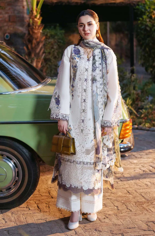 Jade - 3PC Unstitched Dhanak Embroidered Suit - US112