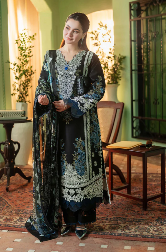 Jade - 3PC Unstitched Dhanak Embroidered Suit - UH259