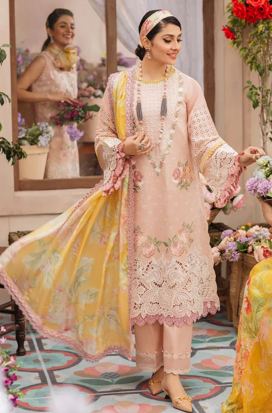 MUSHQ - 3PC Lawn Embroidered Suit-UPHB048