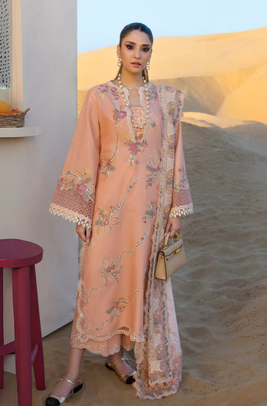 Crimson - 3PC Unstitched Dhanak Embroidered Suit - US140