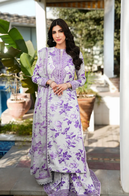 Aneelas- 3PC Lawn Digital Printed Suit (Unstitched) - UD0168