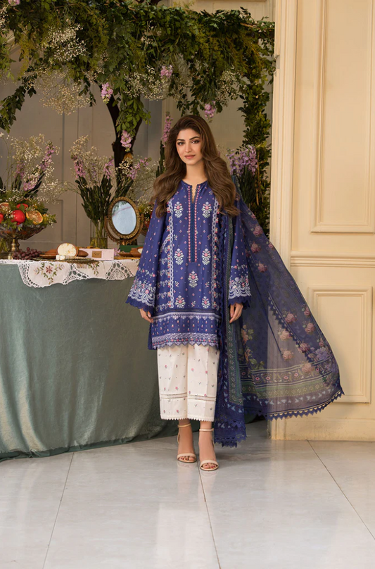 Sobia Nazir - 3PC Lawn Embroidered Suit (Unstitched) -UPF0132