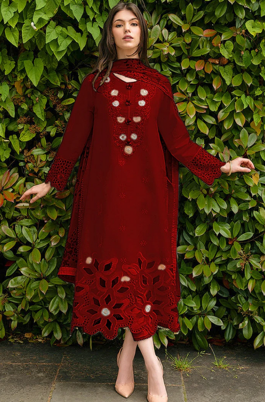 3 - Piece Lawn Embroidered Suit - UPS023